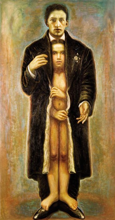 Lily Salvo, Animal de Luz, olio su tela, 170x90 cm, 2001.